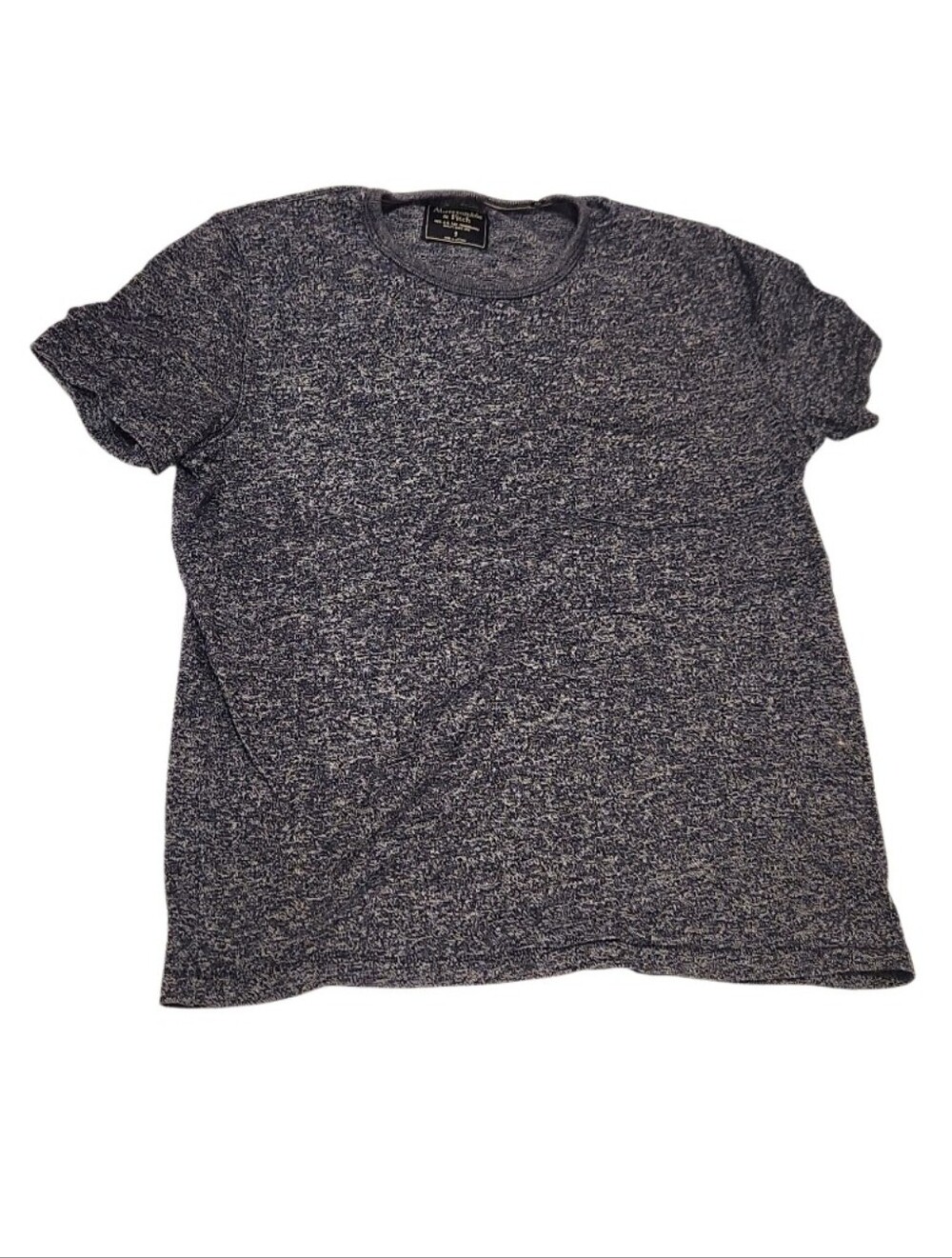 Abercrombie & Fitch Men's S Gray Heather Crew Neck Short Sleeve T-Shirt